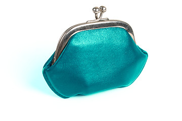 Image showing blue old style wallet