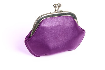 Image showing violet old style wallet