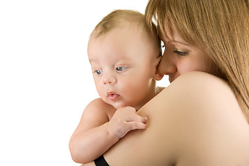 Image showing mother with her baby boy