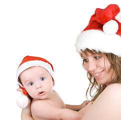 Image showing Beautiful mommy santa 