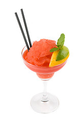 Image showing Fresh watermelon cocktail 