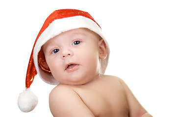 Image showing santa baby boy