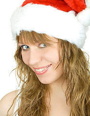 Image showing pretty santa festive woman 