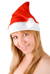 Image showing pretty santa festive woman