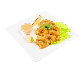 Image showing Deep-fried squid