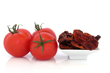 Image showing Sun Dried and Fresh Tomatoes