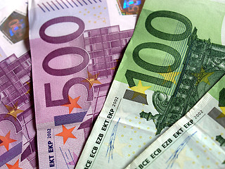 Image showing Euro notes