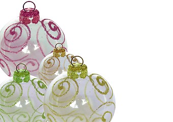 Image showing Christmas baubles