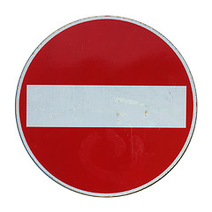 Image showing No entry sign