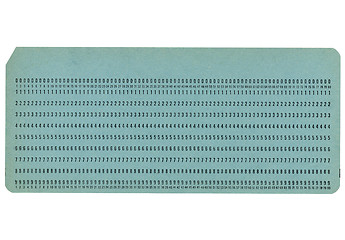 Image showing Punched card