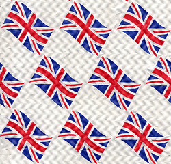 Image showing UK Flag background