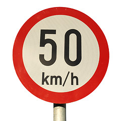 Image showing Speed limit sign