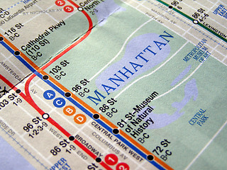 Image showing New York subway map