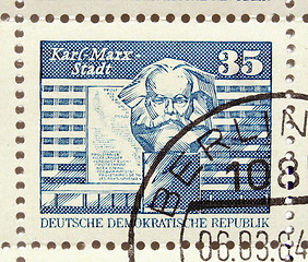 Image showing German DDR stamps