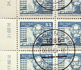 Image showing German DDR stamps