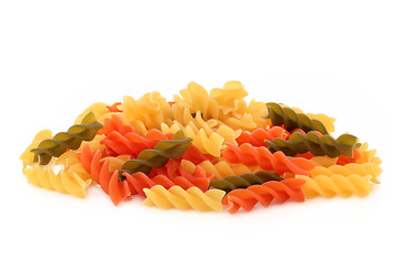 Image showing Fusilli Pasta Tricolor