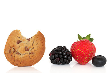 Image showing Cookie and Fruit Snack