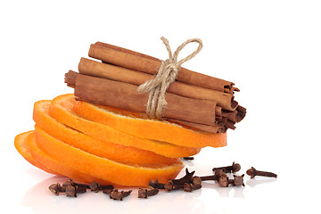 Image showing Cinnamon, Orange and Cloves