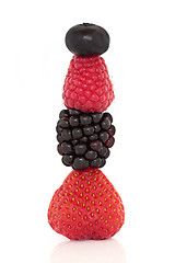 Image showing Berry Fruit Stack