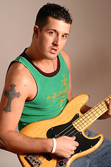 Image showing bass player 2516