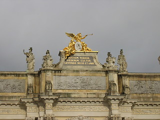 Image showing Gold statue