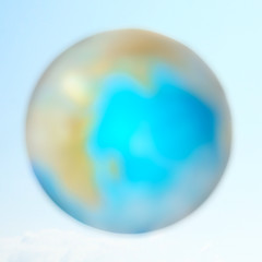 Image showing abstract background with scene planet