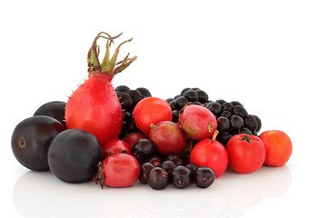 Image showing Autumn Berry Fruit Selection