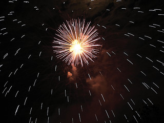 Image showing Fireworks background