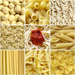 Image showing Pasta collage