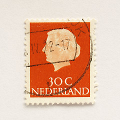 Image showing Netherlands stamp