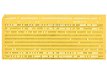 Image showing Punched card