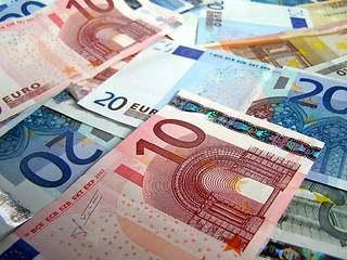 Image showing Euro notes