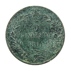 Image showing Italian coin