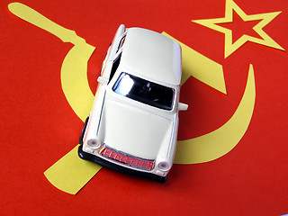 Image showing Vintage trabant car model