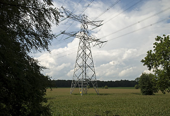 Image showing Electricity pylons