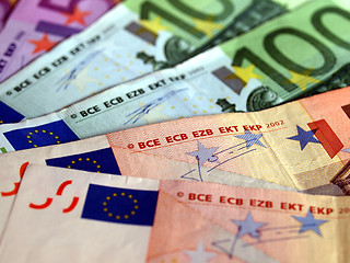 Image showing Euro notes