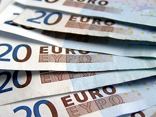 Image showing Euro notes