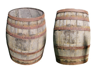 Image showing Wine or beer barrel cask