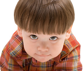 Image showing Face of a kid looking at you