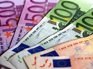 Image showing Euro notes