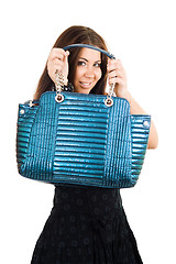 Image showing Young woman with handbag