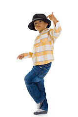 Image showing cute boy dancing