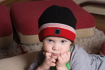 Image showing child in hat