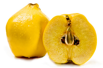 Image showing Quinces on a white background