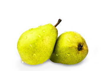Image showing Pears on a white background