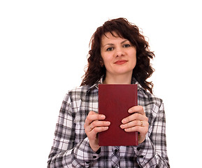 Image showing woman with book