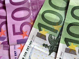 Image showing Euro notes