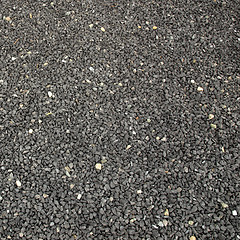 Image showing Black gravel