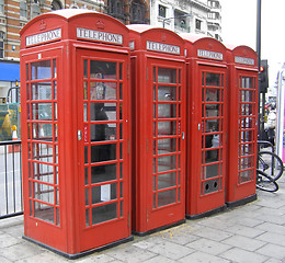 Image showing London telephone box