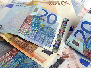 Image showing Euro notes